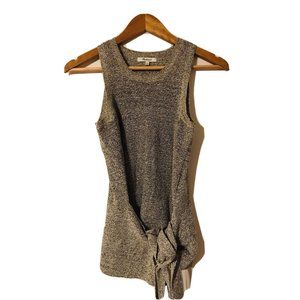 Madewell Tie Wrap Sweater Tank Top Gray XS